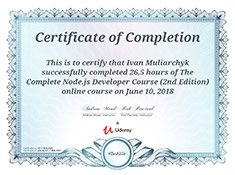 Node with React course
